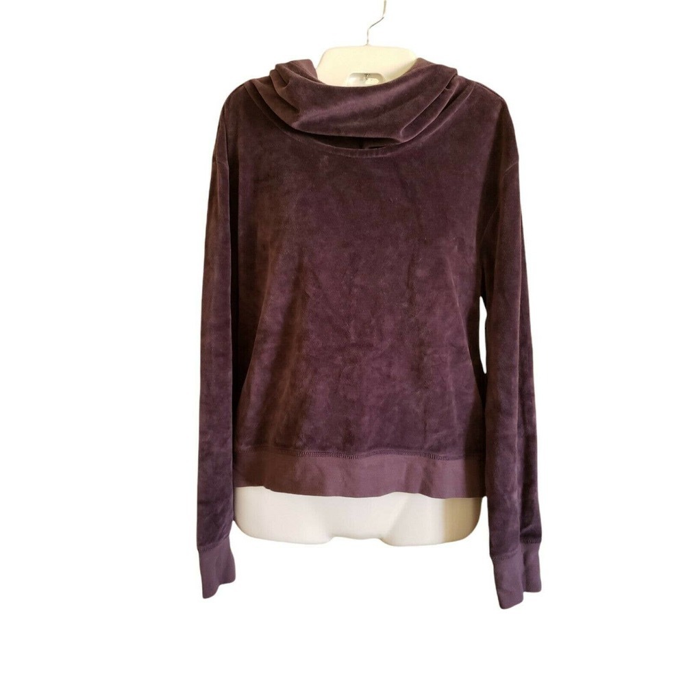 Zella Velour Hoodie Sz M Purple